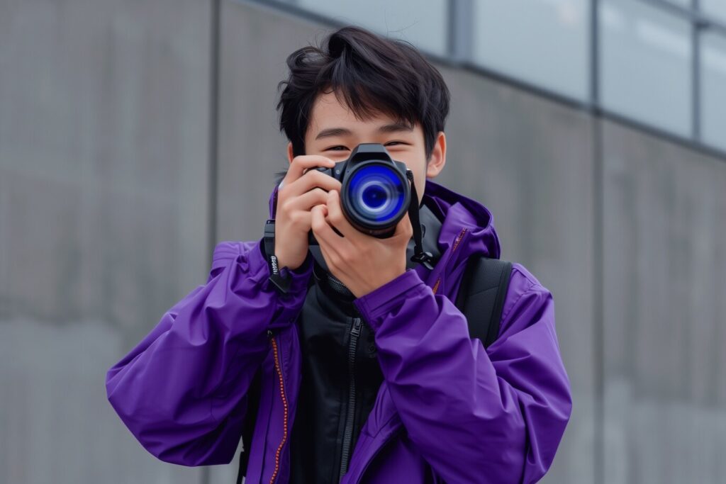 Photographer capturing moments at a live event